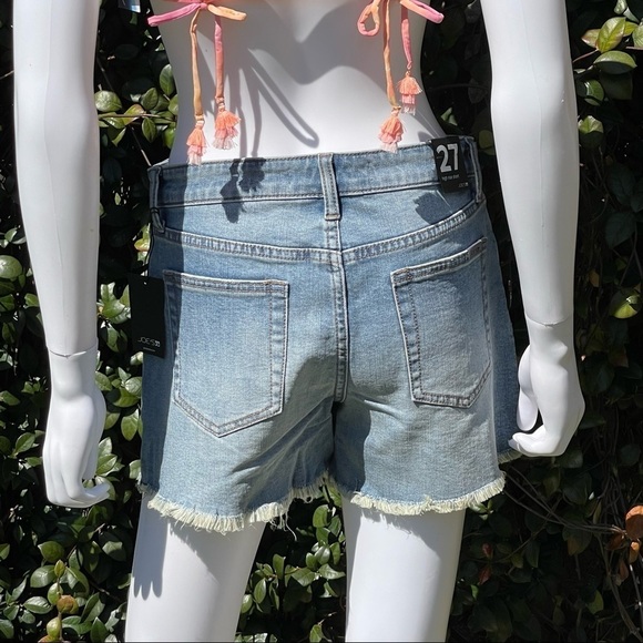 💋NWT JOE’S High Waist Button Fly Raw Hem Denim Shorts - Picture 8 of 13